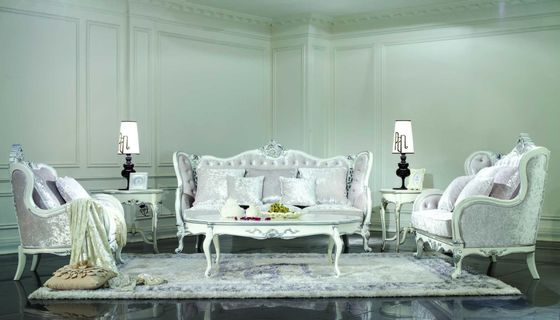 6 Piece Velvet Fabric Chesterfield Luxury Sofa 2021 Home Living Room Antique Furniture