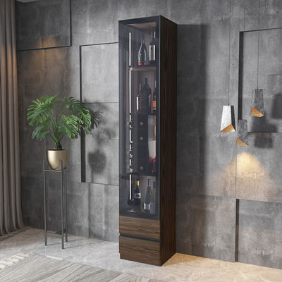 Muebles de lujo caseros de la esquina de la sala de estar del gabinete de exhibición del vino de la barra del MDF de la melamina