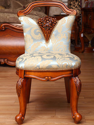 Rasguño de madera de la silla del trono de la antigüedad de rey And Queen Birch resistente