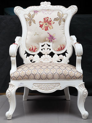 La alta parte posterior antigua ISO9001 tapizó las sillas Champagne Velvet Snuggle Chair