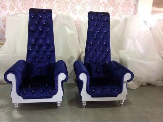 parte posterior Sofa Wedding Beauty Salon Furniture de rey Royal Throne Chair de los 80*75*182cm alta