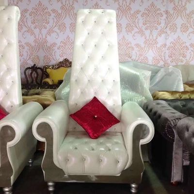 parte posterior Sofa Wedding Beauty Salon Furniture de rey Royal Throne Chair de los 80*75*182cm alta
