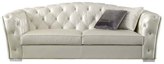 Sitio de cuero de lujo ligero moderno de Sofa Comfortable Soft For Living del Recliner del SGS del gris