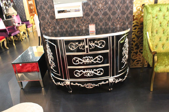 Gabinete de almacenamiento retro pintado hogar rústico de los gabinetes del aparador de madera del cajón