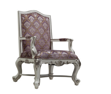 Rey Throne Chair 75kg de Sofa Chair Vintage Antique Silver del pasillo del hotel de la fibra de vidrio de la tela