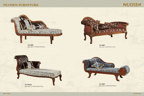 Café Chaise Lounge Sofa Chair empenachada de cuero moderna de lujo europea