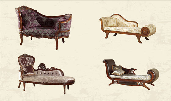 Café Chaise Lounge Sofa Chair empenachada de cuero moderna de lujo europea