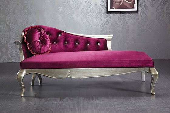 El estilo italiano Chaise Lounge Solid Wood Hand de lujo talló la calesa 1865*820*840m m