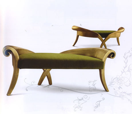 El estilo italiano Chaise Lounge Solid Wood Hand de lujo talló la calesa 1865*820*840m m