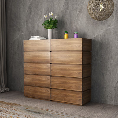 Grey Wood Storage Cabinets Chest de los muebles de madera de la melamina de la sala de estar del cajón