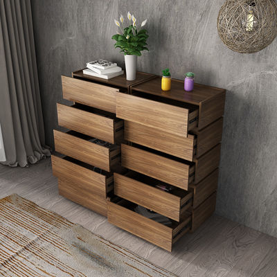Grey Wood Storage Cabinets Chest de los muebles de madera de la melamina de la sala de estar del cajón