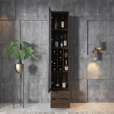 Muebles de lujo caseros de la esquina de la sala de estar del gabinete de exhibición del vino de la barra del MDF de la melamina