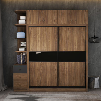 Guardarropa de madera de la ropa de la puerta deslizante