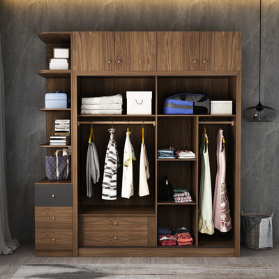 Guardarropa de madera de la ropa de la puerta deslizante