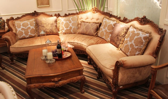 Sofá de la esquina francés de 4 Seater