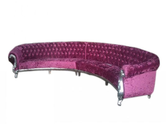 Muebles clásicos Sofa Ombination de lujo de madera Sofa Recliner en forma de L de la sala de estar
