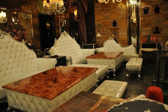 Sofá francés del estilo de la oficina de la sala de estar del hotel en forma de L de la esquina de Sofa Sectional KTV