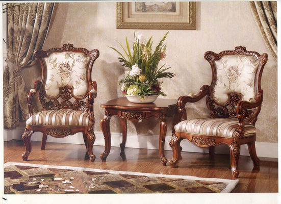 Sillas de madera de la butaca de Azure Europe Modern Classic Leisure del carbón de leña de Klein con los brazos