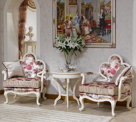 Butaca de lino del terciopelo del ocio de Champagne Modern Living Room Chair de la felpilla del ODM