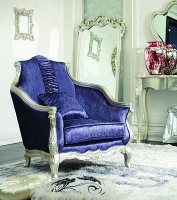 Cad 3D muebles de lujo 3 2 azules modernos de la sala de estar de 3 pedazos 1 terciopelo Sofa Sets de Seater