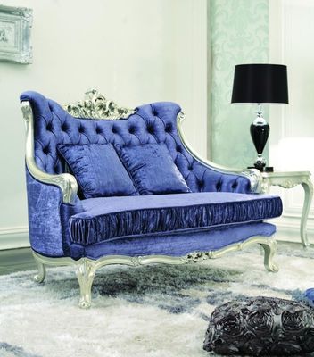 Cad 3D muebles de lujo 3 2 azules modernos de la sala de estar de 3 pedazos 1 terciopelo Sofa Sets de Seater