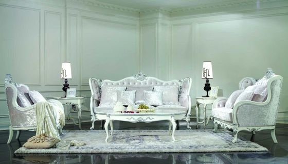 Terciopelo Chesterfield Sofa Set de 3 Seat