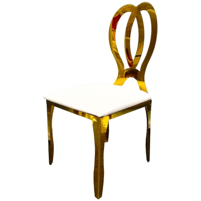 Silla de acero inoxidable de la mariposa del oro para el lugar de la boda