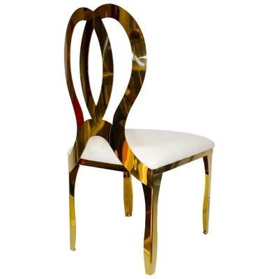 Silla de acero inoxidable de la mariposa del oro para el lugar de la boda